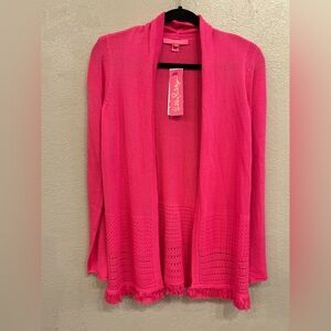 NWT Lily Pulitzer Noble Cardigan in Pink Isle Size XS